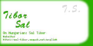 tibor sal business card